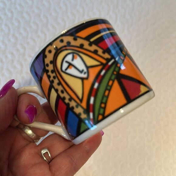 Vintage Vitromaster Metropolitan Espresso Cup & Saucer 1991 Stoneware - Picture 5 of 7